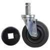 Kitchen Aid OEM # FM-1530/BUMPER, 5" Swivel Stem Caster for 7/8" Square Post - 260 lb. Capacity