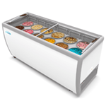 KoolMore 12 Tub Ice Cream Dipping Cabinet Display Freezer with Sliding Glass Door, 20 cu. ft. 