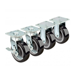 Krowne Extra Heavy Duty Large Plate Caster, Set of 4