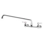 Krowne Metal 12-816L Silver Series 8" Center Wall Mount Faucet with 16" Spout