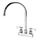 Krowne Metal 15-302L Royal Series 4" Center Deck Mount Faucet with 8-1/2" Gooseneck Spout