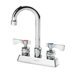 Krowne Metal 15-325L Royal Series 4" Center Deck Mount Faucet with 3-1/2" Gooseneck Spout