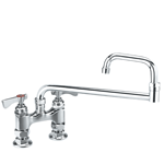 Krowne Metal 15-418L Royal Series 4" Center Raised Deck Mount Faucet with 18" Jointed Spout