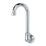 Krowne Metal 16-140L Royal Series Single Hole Wall Mount Faucet with 3-1/2" Gooseneck Spout