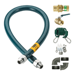 Krowne Metal C10072K Royal Series Complete Gas Hose Connector Kit FOR CANADA (72", 1" Inside Diameter)