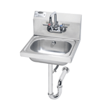 Krowne Metal HS-4 - 16" Wide Hand Sink with P-Trap with Overflow