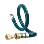 Krowne Metal M10024K5 Royal Series 1" x 24" Gas Connector Kit 5 (Gas Hose, Quick Disconnect)