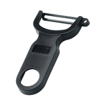Kuhn Rikon Peeler Plastic handle, Carbon Steel Blade - Black