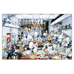 L. Tellier Kitchen Poster by de Roger Blachon. Size: 12 1/2" x 17 1/2"