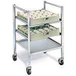 Lakeside 197 Stainless Steel Glass-Cup Rack Cart