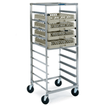 Lakeside 198 S/S Glass-Cup Rack Cart - 10 Trays 20 x 20