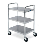 Lakeside 499 Stainless Steel Tubular Frame 3 Shelf 21x 33