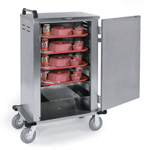 Lakeside 5500 Stainless Steel Late Tray Delivery Cart, 6 Tray Cap. 