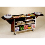 Lakeside 676 Beverage Service Cart w/ Drop Leaves 21 x 50