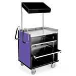 Lakeside LA660P Stainless Steel Compact Mart Cart Purple Laminate Finish