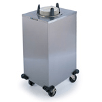 Lakeside LA6110 Mobile Heated Enclosed-Cabinet Dish Dispenser - Round, Plate Size: 9-1/4