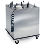 Lakeside LA6400 Mobile Heated Enclosed-Cabinet Dish Dispenser - 4 Stack, Round, Plate Size: Up to 5