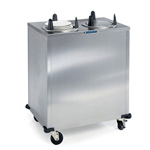 Lakeside 5210 Mobile Unheated Enclosed-Cabinet Dish Dispenser - 2 Stack, Round, Plate Size: 9-1/4