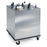 Lakeside LA5408 Mobile Unheated Enclosed-Cabinet Dish Dispenser - 4 Stack, Round, Plate Size: 7-3/8