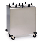 Lakeside S5206 Mobile Unheated Enclosed-Cabinet Dish Dispenser - 2 Stack, Square, Plate Size: 5