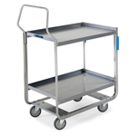 Lakeside LA4943 Stainless Steel Utility Cart (NSF) Handler Series - 1000 Lb. Cap. - 2 Shelf - 21