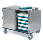 Lakeside LA836 28 Trays Delivery Cart - 2 Compartments