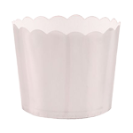 Large Scalloped Silver Paper Baking Cup, 5 oz Capacity 2.5" Dia. x 2.25" High, Pack of 16