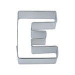 Letter 'E' Cookie Cutter, 2-1/4" x 3"