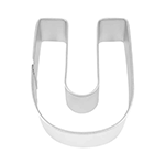 Letter 'U' Cookie Cutter, 2-1/2" x 3"