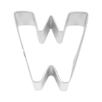 Letter 'W' Cookie Cutter, 2-7/8" x 3"