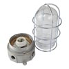 All Points 26-3216 Light Fixture with Junction Box, Glass Globe, and Wire Guard