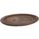 Lodge Fajita Griddle Oval Lacquered Birch Underliner