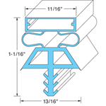 Magnetic Door Gasket - 78" x 36 1/4"