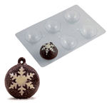 Martellato 20SF004 Polyethylene Chocolate Molds, Hemispherical Tree Ornament