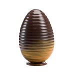Martellato 20U3D04 Thermoformed Plastic Chocolate Egg Mold, 5 pc
