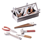 Martellato 20WT01 Thermoformed Working Tool Chocolate Mold - Pack of 4