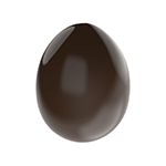 Martellato 3D Egg Polycarbonate Chocolate Mold, 15 Cavities