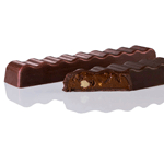 Martellato Clear Polycarbonate Chocolate Mold, Chocolog Wavy, 4 Cavities
