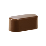 Martellato Clear Polycarbonate Chocolate Mold, Flat Praline, 25 Cavities