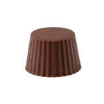 Martellato Clear Polycarbonate Chocolate Mold, Fluted Praline, 28 Cavities