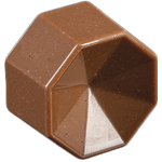Martellato Clear Polycarbonate Chocolate Mold, Prisma Ottagono, 28 Cavities