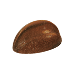 Martellato Clear Polycarbonate Chocolate Mold, Ridged Oval 41x24mm x 20mm High, 20 Cavities