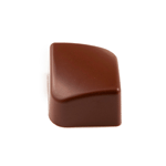 Martellato Clear Polycarbonate Chocolate Mold, Sloping Square 24x24mm x 18mm High, 28 Cavities
