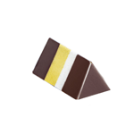 Martellato Clear Polycarbonate Chocolate Mold, Triangle Log Praline, 27 Cavities