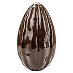 Martellato Cocoa Pod Polycarbonate Chocolate Mold, 2 Cavities