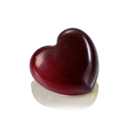 Martellato Heart Chocolate Mold, 28 Grams, 12 Cavities