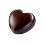 Martellato Heart Chocolate Mold, 45 Grams, 6 Cavities