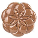 Martellato Life Flower Polycarbonate Chocolate Mold, 2 Cavities