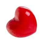 Martellato Polycarbonate Chocolate Mold, 2-Piece Heart, 28 Cavities