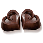 Martellato Polycarbonate Chocolate Mold Heart, 30 Cavities